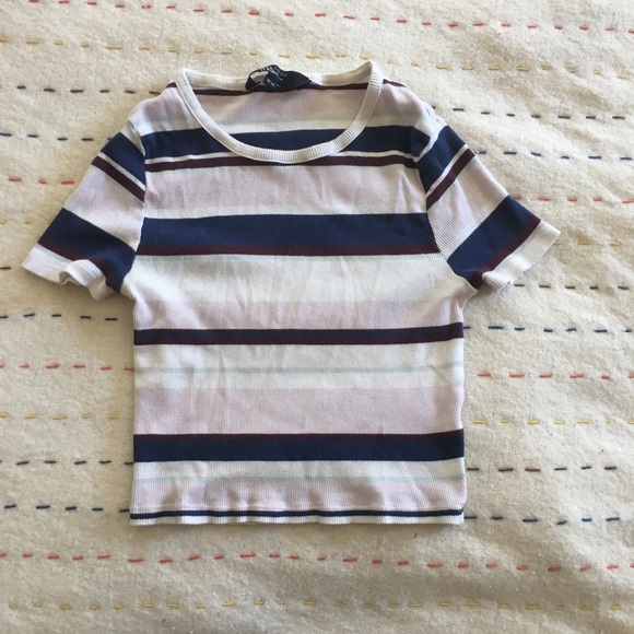 🧿Striped Crop Top - Picture 1 of 3